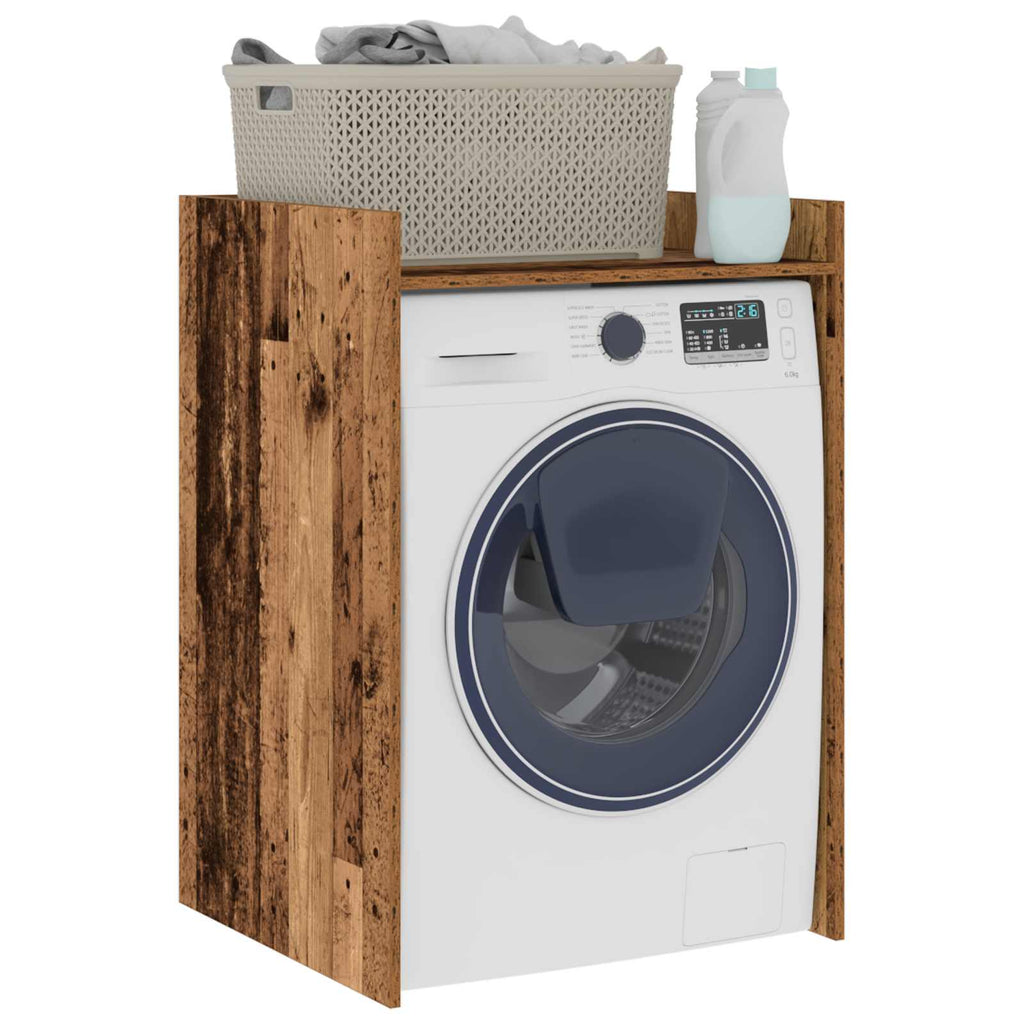 vidaXL Waschmaschinen-Schrank Altholz 67,5 x 62 x 97 cm Holzwerkstoff