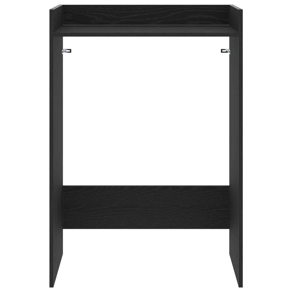 vidaXL Waschmaschinen-Schrank Schwarz Eichen-Optik 67,5 x 48 x 97 cm