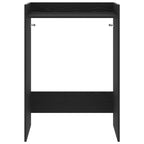 vidaXL Waschmaschinen-Schrank Schwarz Eichen-Optik 67,5 x 48 x 97 cm