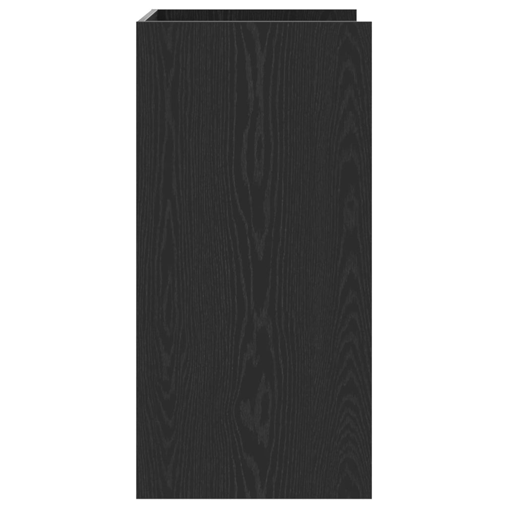 vidaXL Waschmaschinen-Schrank Schwarz Eichen-Optik 67,5 x 48 x 97 cm