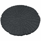 vidaXL Trittsteine 6 pcs Schwarz Ø 45 x 1,8 cm Gummi