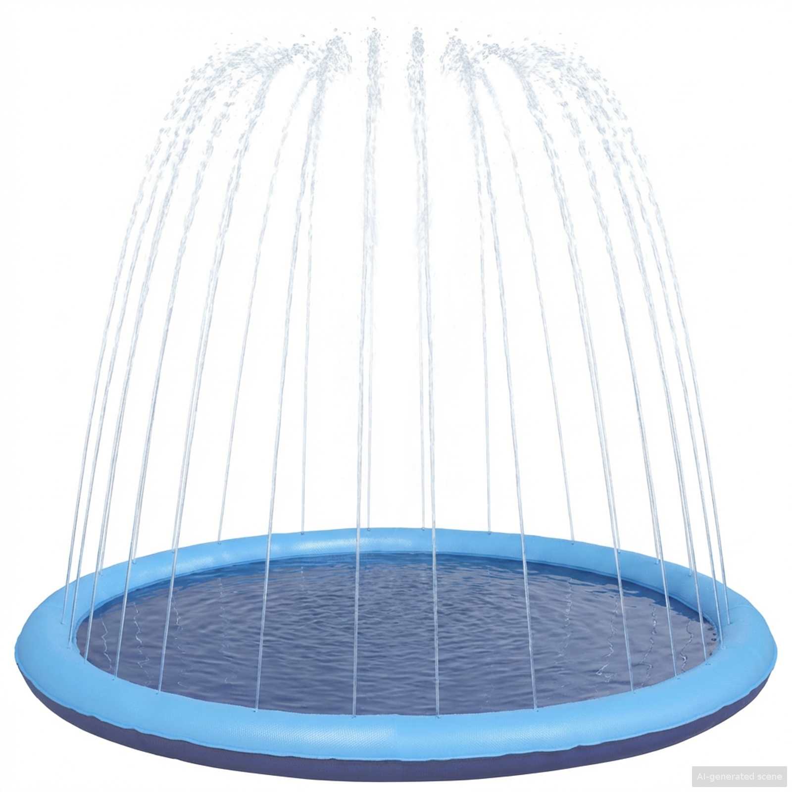 vidaXL Planschbecken für Kinder und Hunde Blau Ø150 x 10 cm PVC