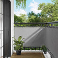 vidaXL Balkonsichtschutz Hellgrau 100 x 200 cm Oxford-Stoff