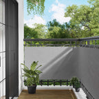vidaXL Balkonsichtschutz Hellgrau 100 x 200 cm Oxford-Stoff