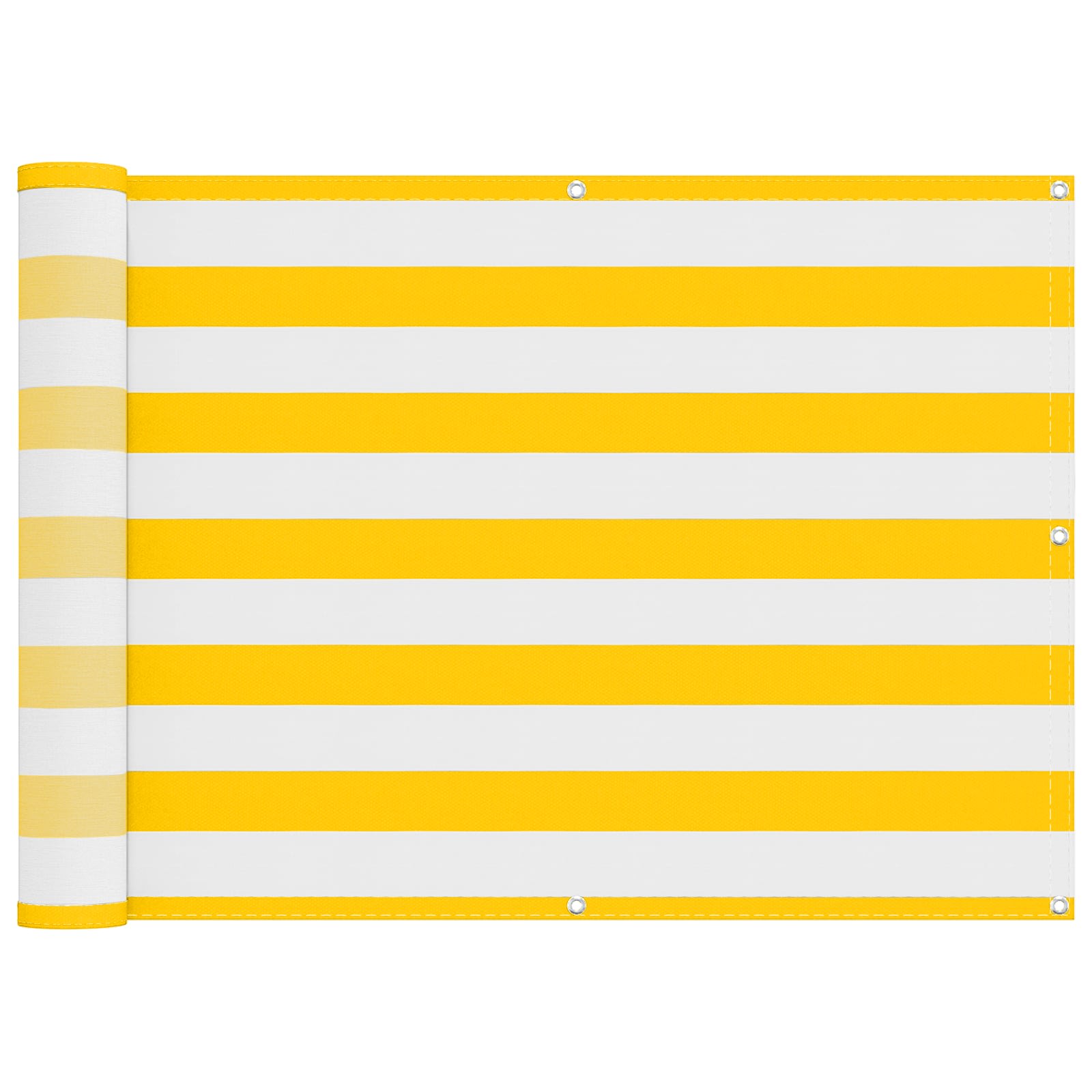 vidaXL Balkonsichtschutz Gelb und Weiß 75 x 200 cm