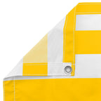 vidaXL Balkonsichtschutz Gelb und Weiß 100 x 200 cm Oxford-Stoff
