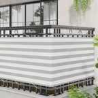 vidaXL Balkonsichtschutz 100 x 200 cm Oxford-Stoff Rechtwinklig