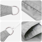 vidaXL Sonnensegel Hellgrau 6 x 2 m 100 % Polyester Oxford