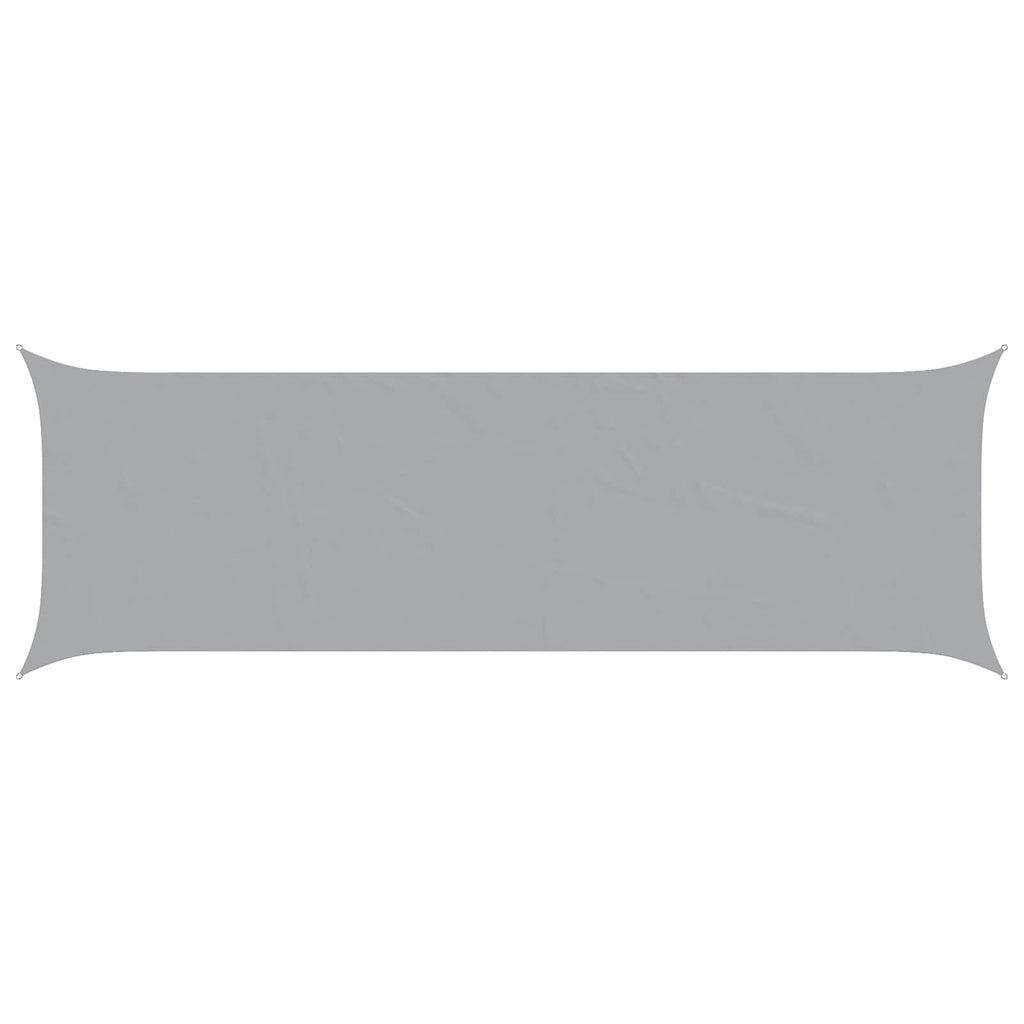 vidaXL Sonnensegel Hellgrau 6 x 2 m 100 % Polyester Oxford