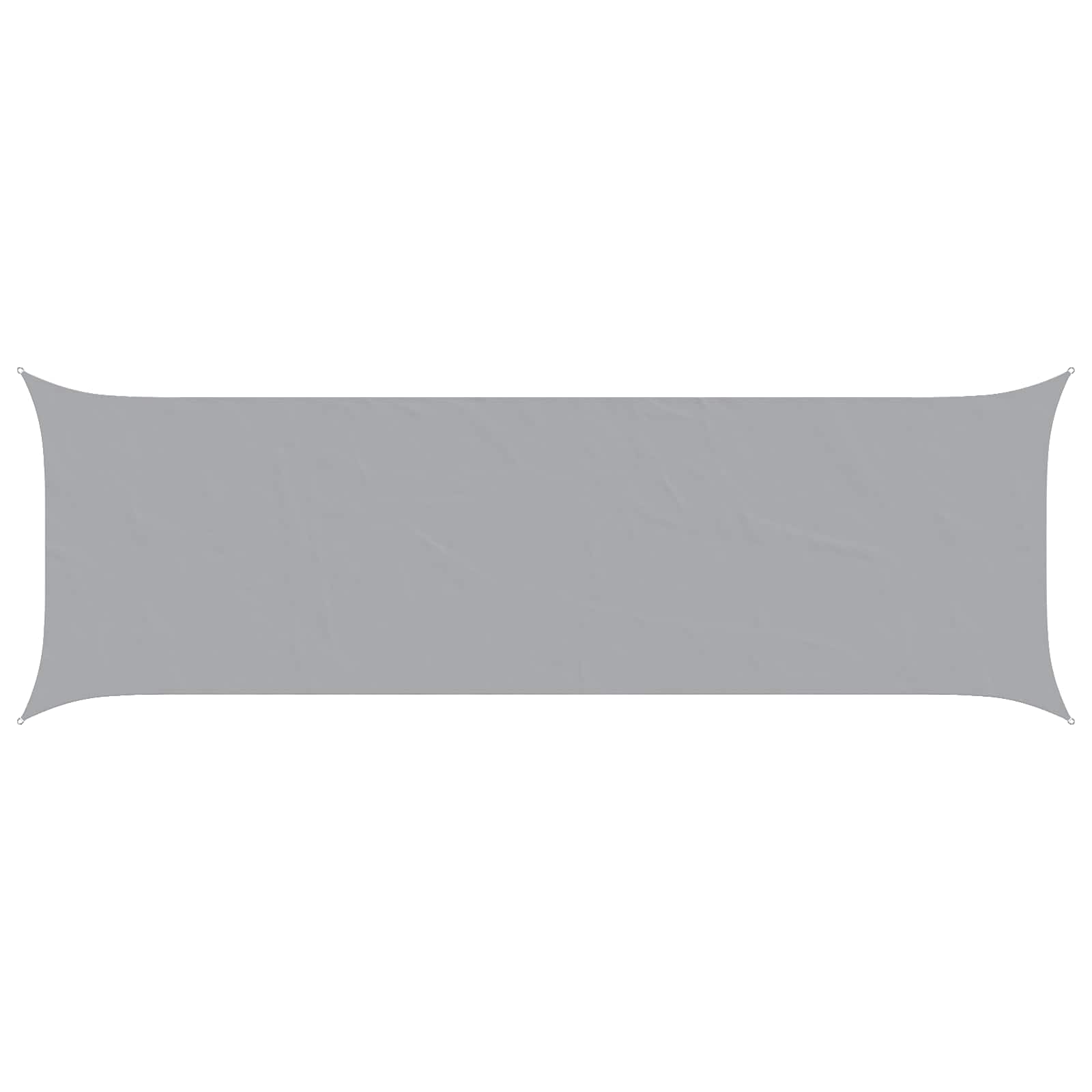 vidaXL Sonnensegel Hellgrau 6 x 2 m 100 % Polyester Oxford
