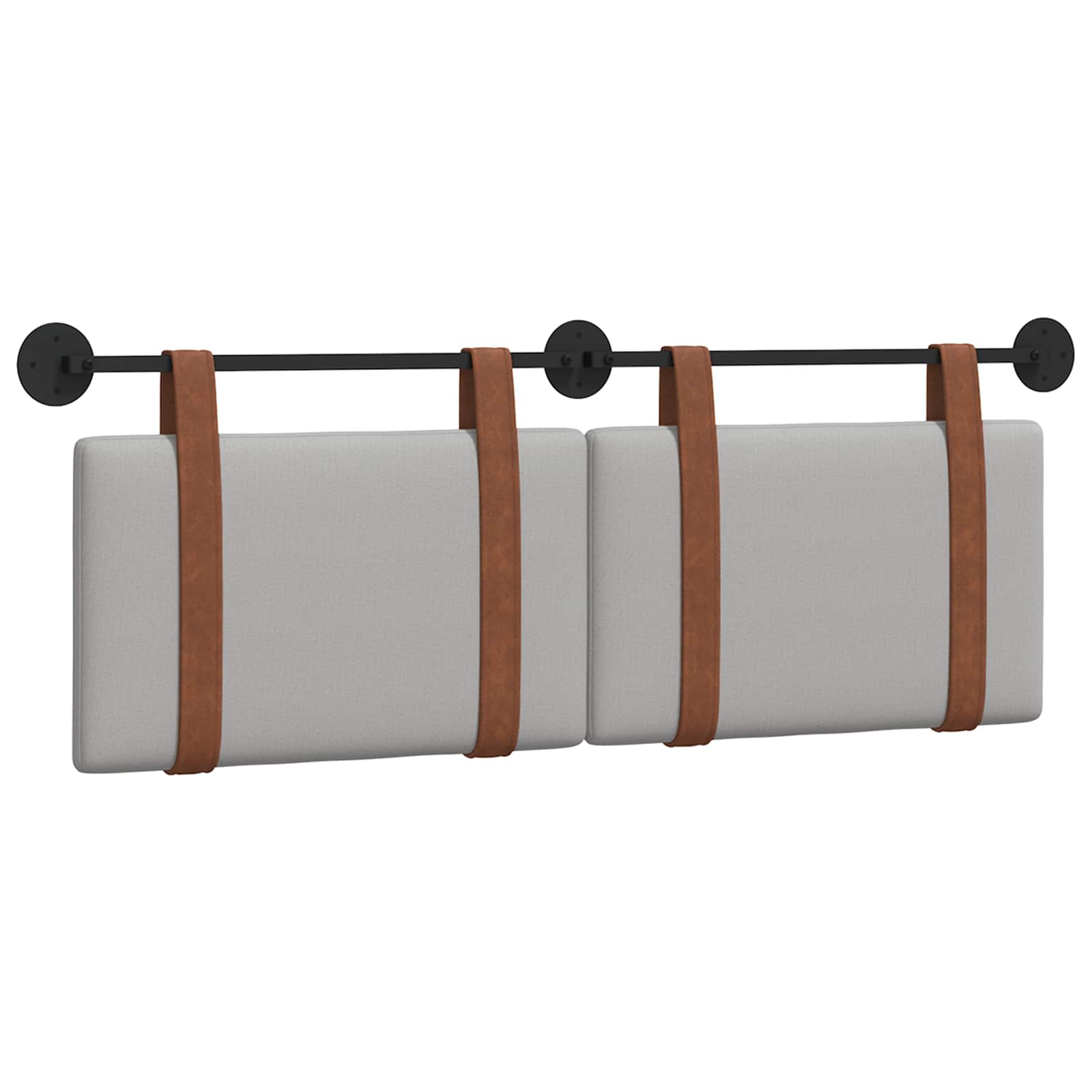 vidaXL Hängevorderseite Uni Wolkengrau 130 x 55 x 5 cm Antikes PU