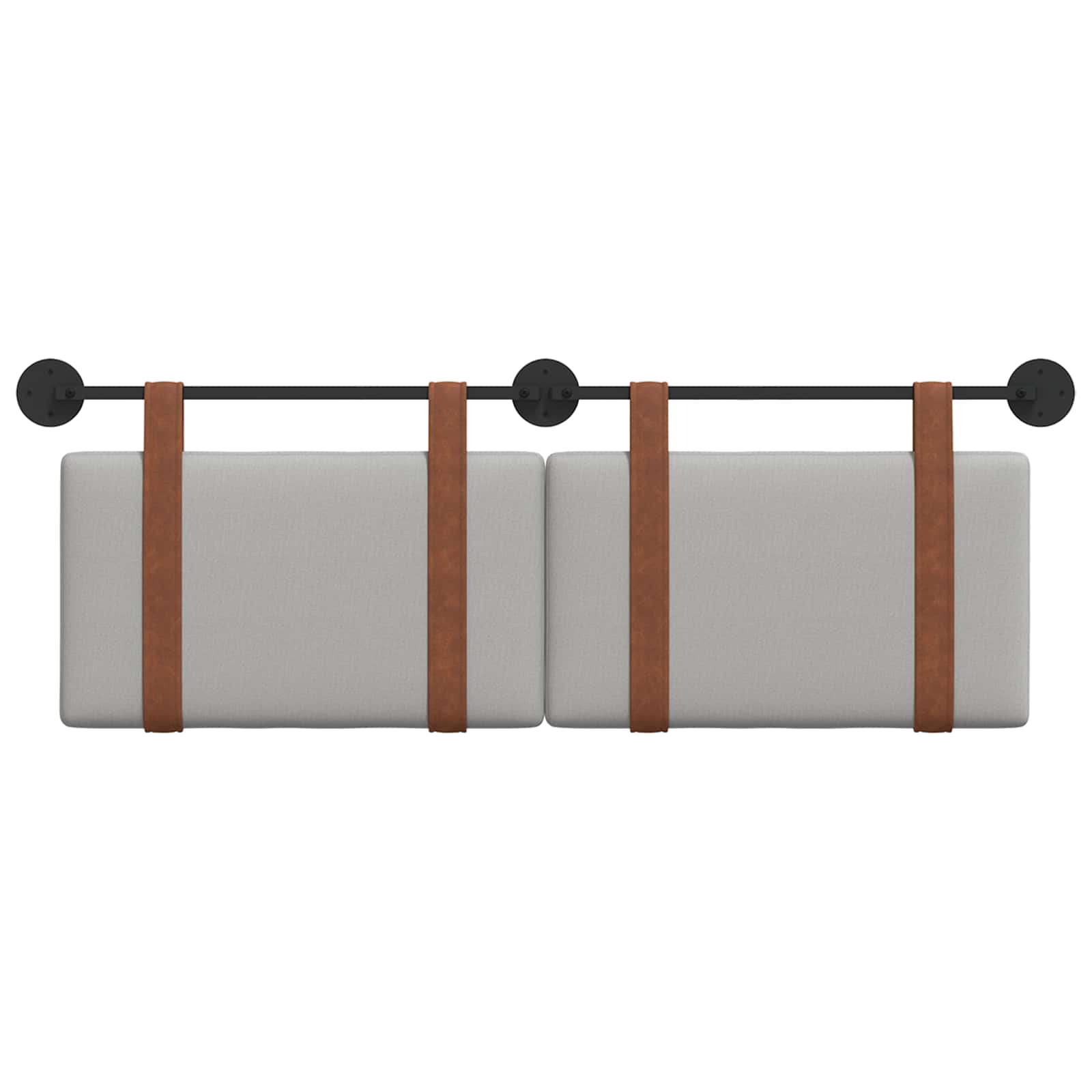 vidaXL Hängevorderseite Uni Wolkengrau 130 x 55 x 5 cm Antikes PU