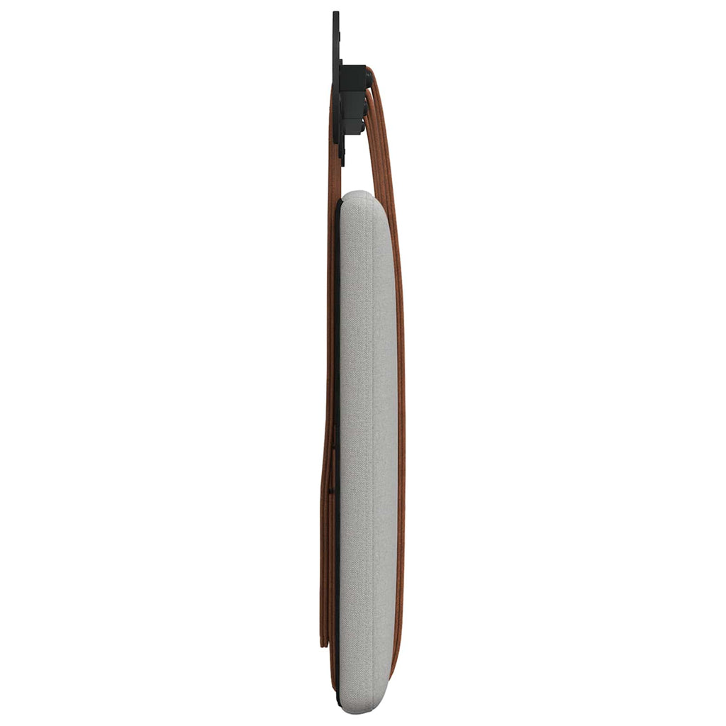vidaXL Hängevorderseite Uni Wolkengrau 130 x 55 x 5 cm Antikes PU