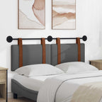 vidaXL Hängevorderseite Uni Dunkelgrau 130 x 55 x 5 cm Antikes PU