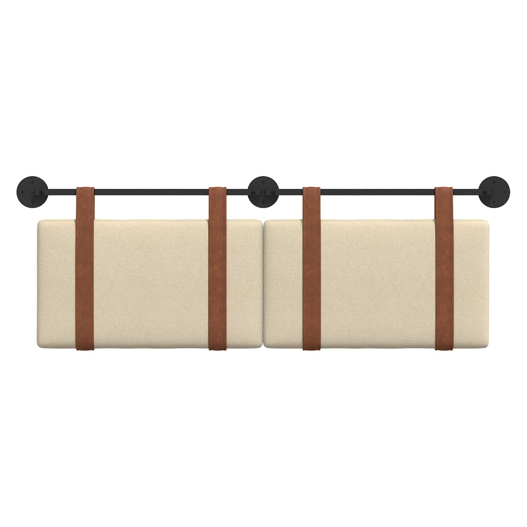 vidaXL Hängevorderseite Wandmontiert Creme 130 x 55 x 5 cm Antikes PU