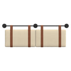 vidaXL Hängevorderseite Wandmontiert Creme 130 x 55 x 5 cm Antikes PU