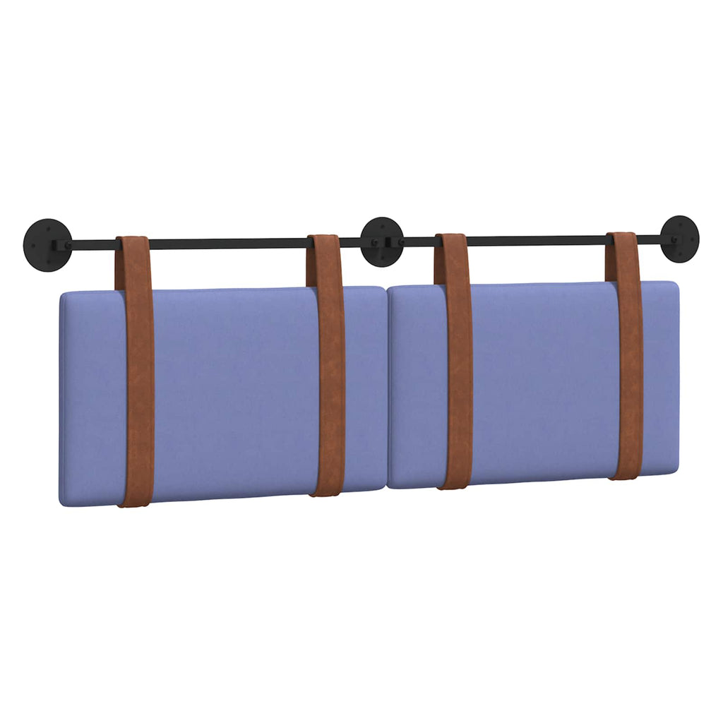 vidaXL Hängevorderseite Uni Jeans blau 130 x 55 x 5 cm Antikes PU