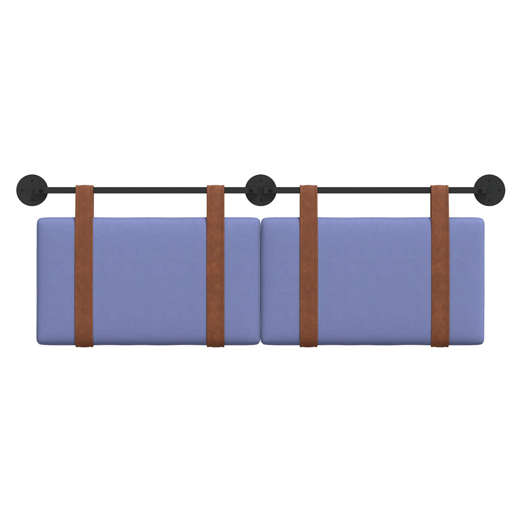 vidaXL Hängevorderseite Uni Jeans blau 130 x 55 x 5 cm Antikes PU