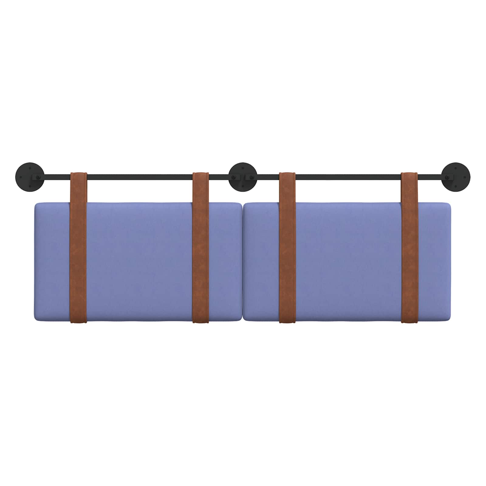 vidaXL Hängevorderseite Uni Jeans blau 130 x 55 x 5 cm Antikes PU