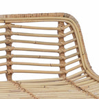 vidaXL Barhocker 2 pcs Natur 44 x 45 x 76 cm Rattan und Stahl
