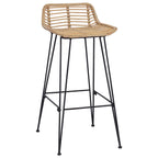 vidaXL Barstuhl 44 x 46 x 91 cm Stangenstahl Durchmesser, 10mm