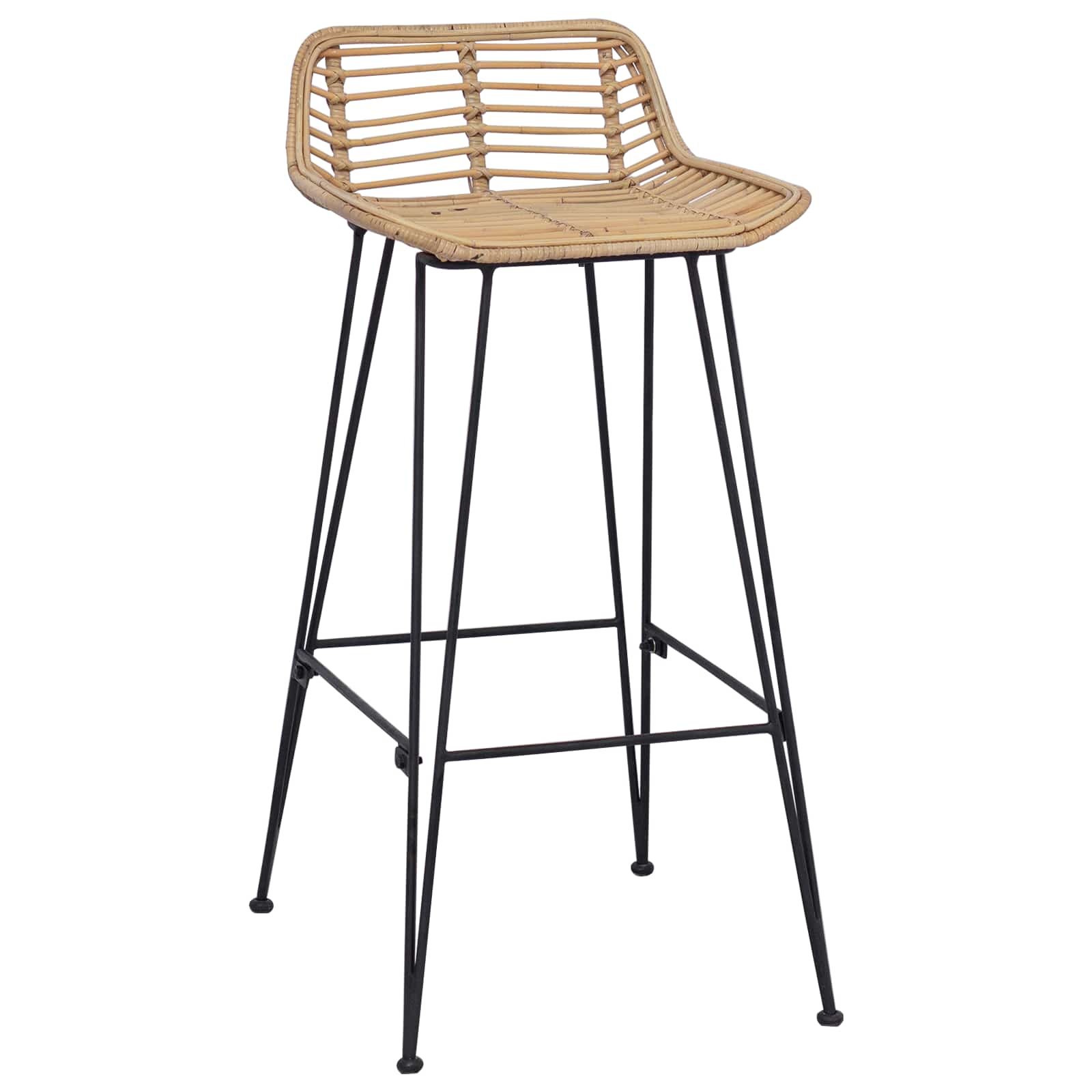 vidaXL Barstuhl 44 x 46 x 91 cm Stangenstahl Durchmesser, 10mm