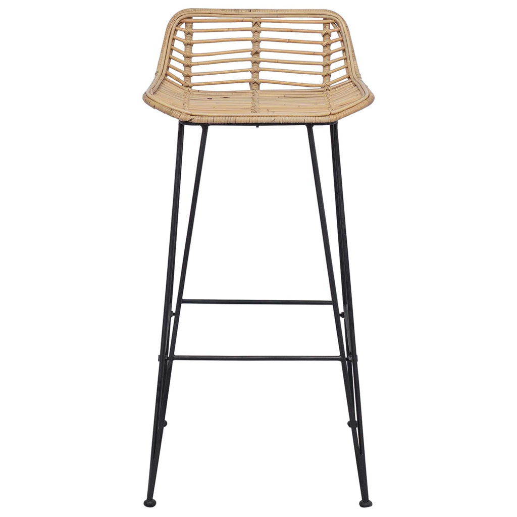 vidaXL Barstuhl 44 x 46 x 91 cm Stangenstahl Durchmesser, 10mm