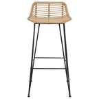 vidaXL Barstuhl 44 x 46 x 91 cm Stangenstahl Durchmesser, 10mm