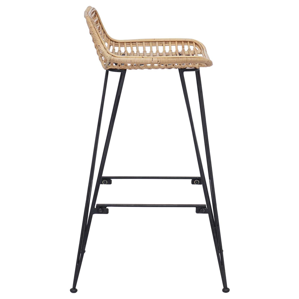 vidaXL Barstuhl 44 x 46 x 91 cm Stangenstahl Durchmesser, 10mm