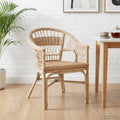 vidaXL Stapelstuhl Natur 60 x 60 x 81 cm Rattan