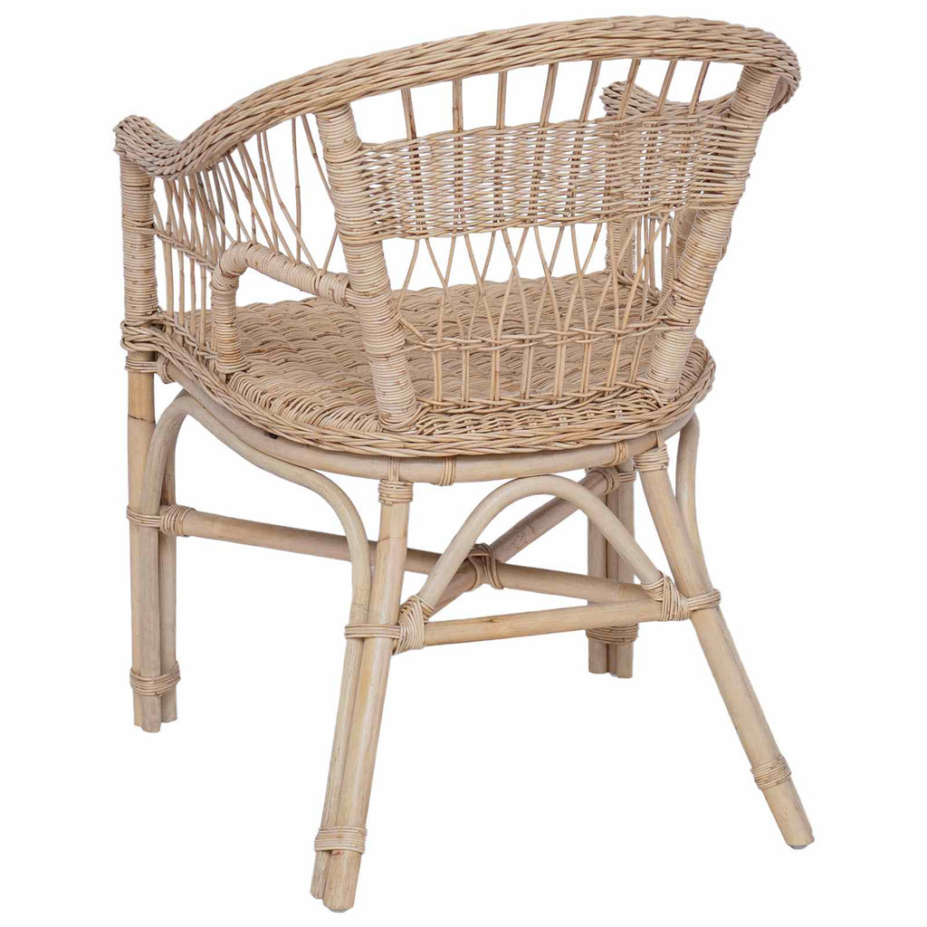 vidaXL Stapelstuhl Natur 60 x 60 x 81 cm Rattan