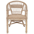 vidaXL Stapelstuhl Natur 60 x 60 x 81 cm Rattan