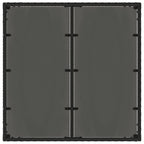 vidaXL Outdoortisch-Set 3 pcs Schwarz und Cremeweiß 90 x 90 x 75 cm