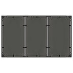 vidaXL Outdoortisch-Set 7 pcs Schwarz 150 x 90 x 75 cm Poly-Rattan