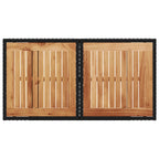 vidaXL Outdoortisch-Set 3 pcs Schwarz