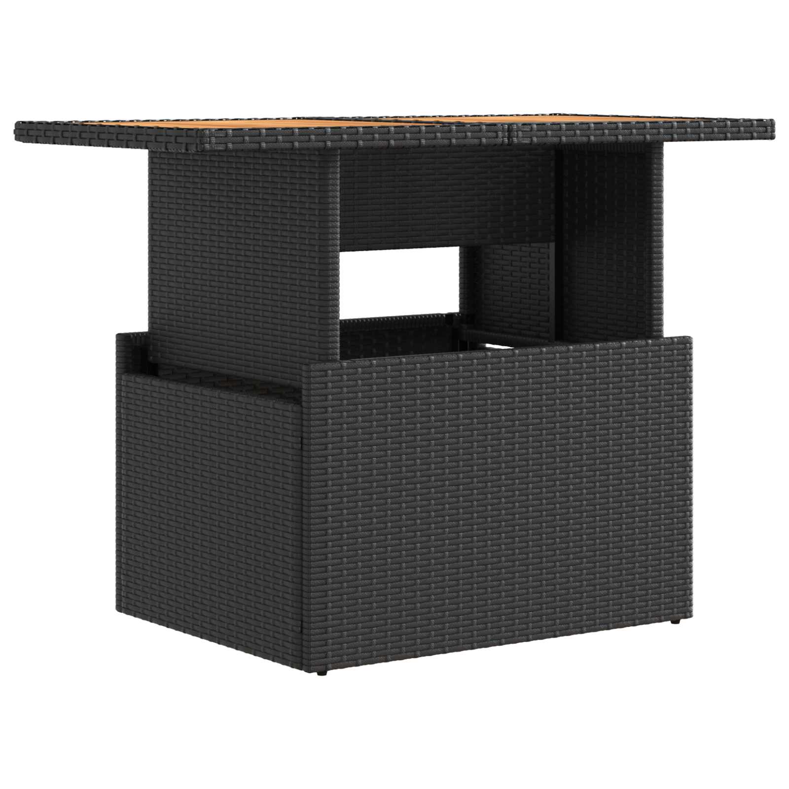 vidaXL Outdoortisch-Set 5 pcs Schwarz
