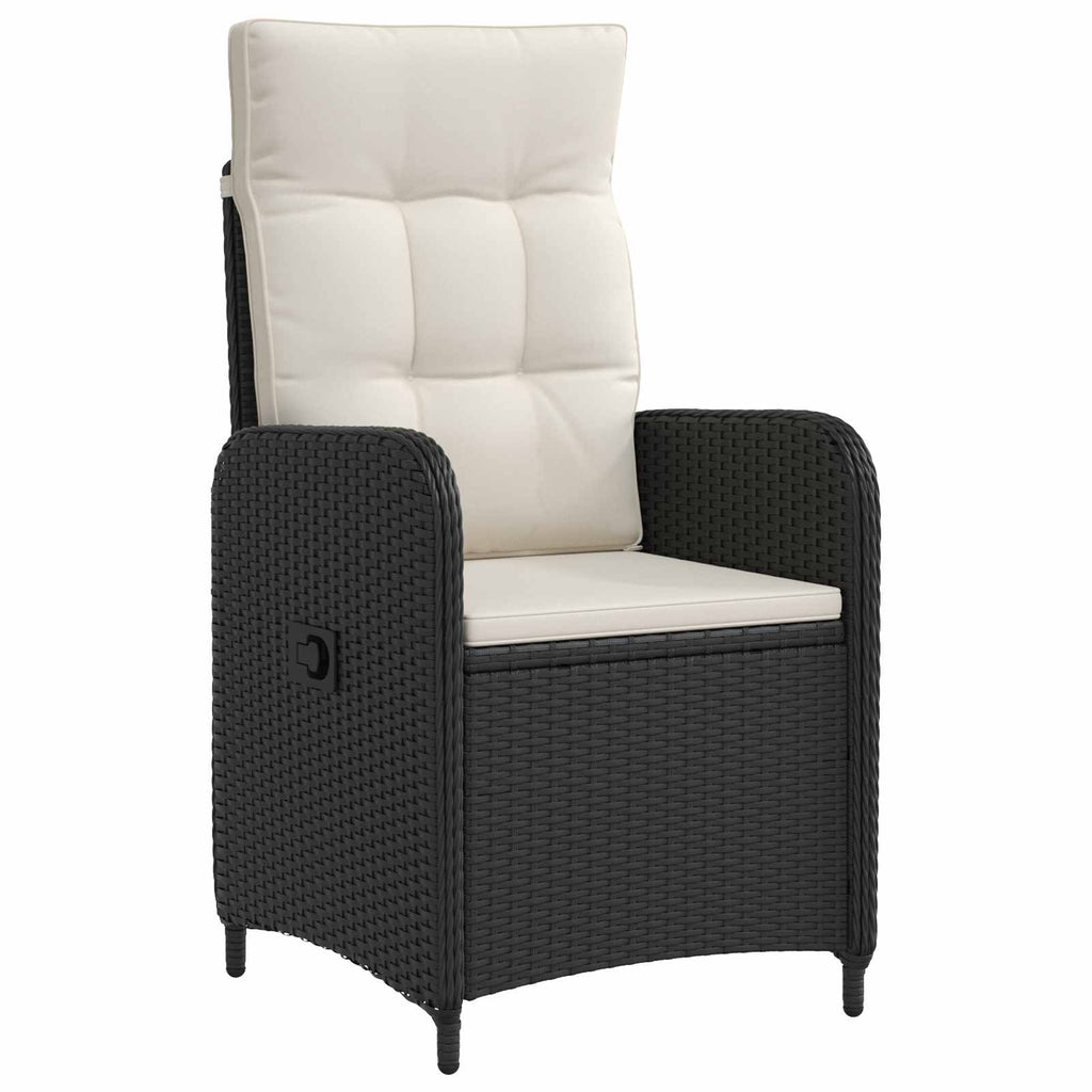 vidaXL Sofa-Tischset mit Kissen mit Kissen 5 pcs Schwarz und Cremeweiß