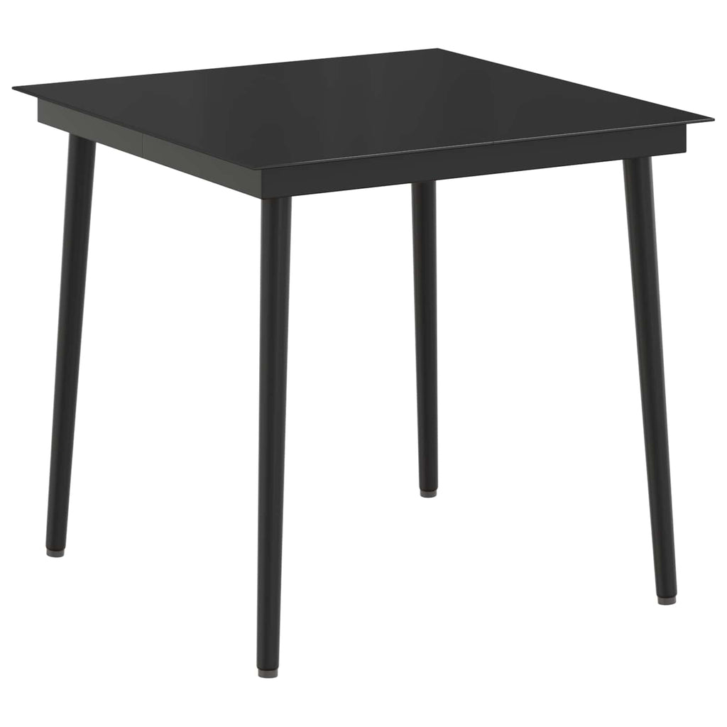 vidaXL Sofa-Tischset mit Kissen mit Kissen 5 pcs Schwarz und Cremeweiß