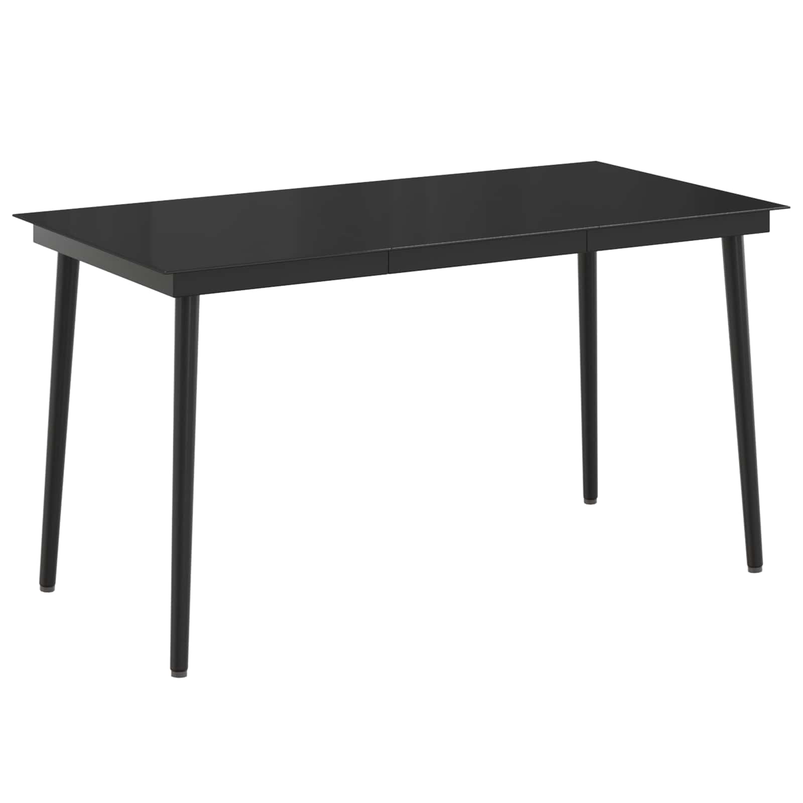vidaXL Sofa-Tischset mit Kissen mit Kissen 7 pcs Schwarz