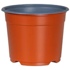 vidaXL Runder Blumentopf 200 pcs Terrakotta Ø 10 x 8 cm Kunststoff