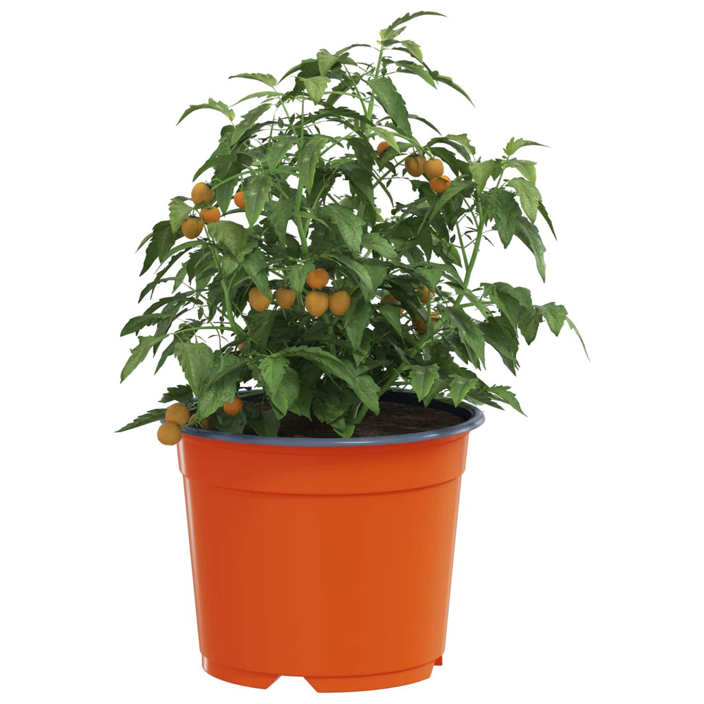 vidaXL Runder Blumentopf 200 pcs Terrakotta Ø 10 x 8 cm Kunststoff