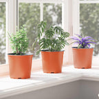 vidaXL Blumentopf 100 pcs Terrakotta Ø 15 x 13 cm Kunststoff