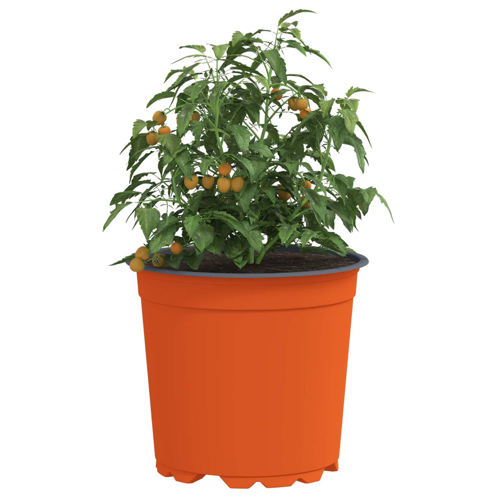 vidaXL Blumentopf 100 pcs Terrakotta Ø 15 x 13 cm Kunststoff