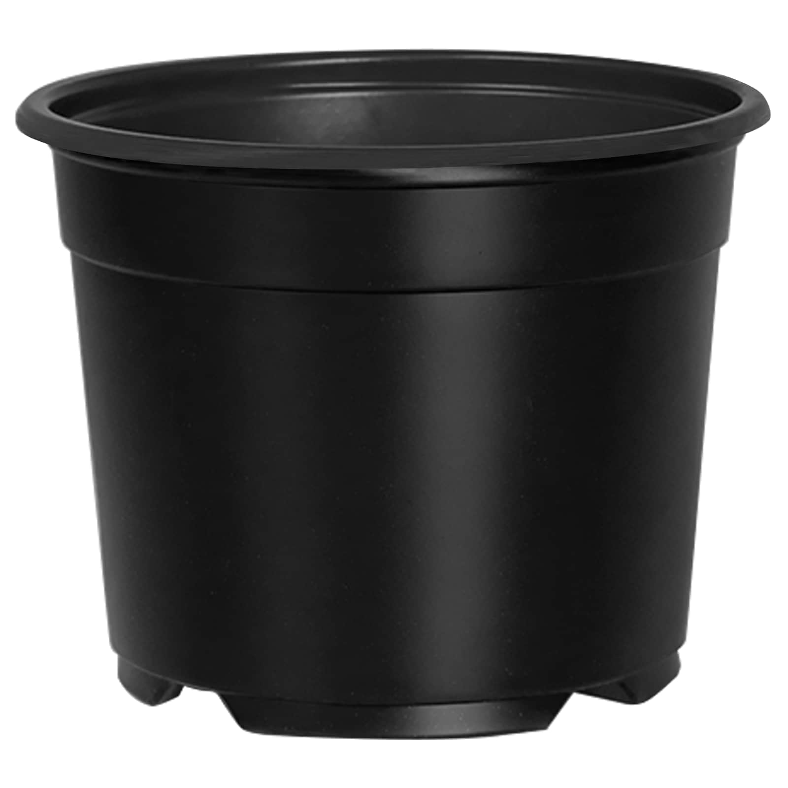 vidaXL Runder Blumentopf 50 pcs Schwarz Ø 10 x 8 cm Kunststoff