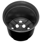 vidaXL Runder Blumentopf 50 pcs Schwarz Ø 10 x 8 cm Kunststoff