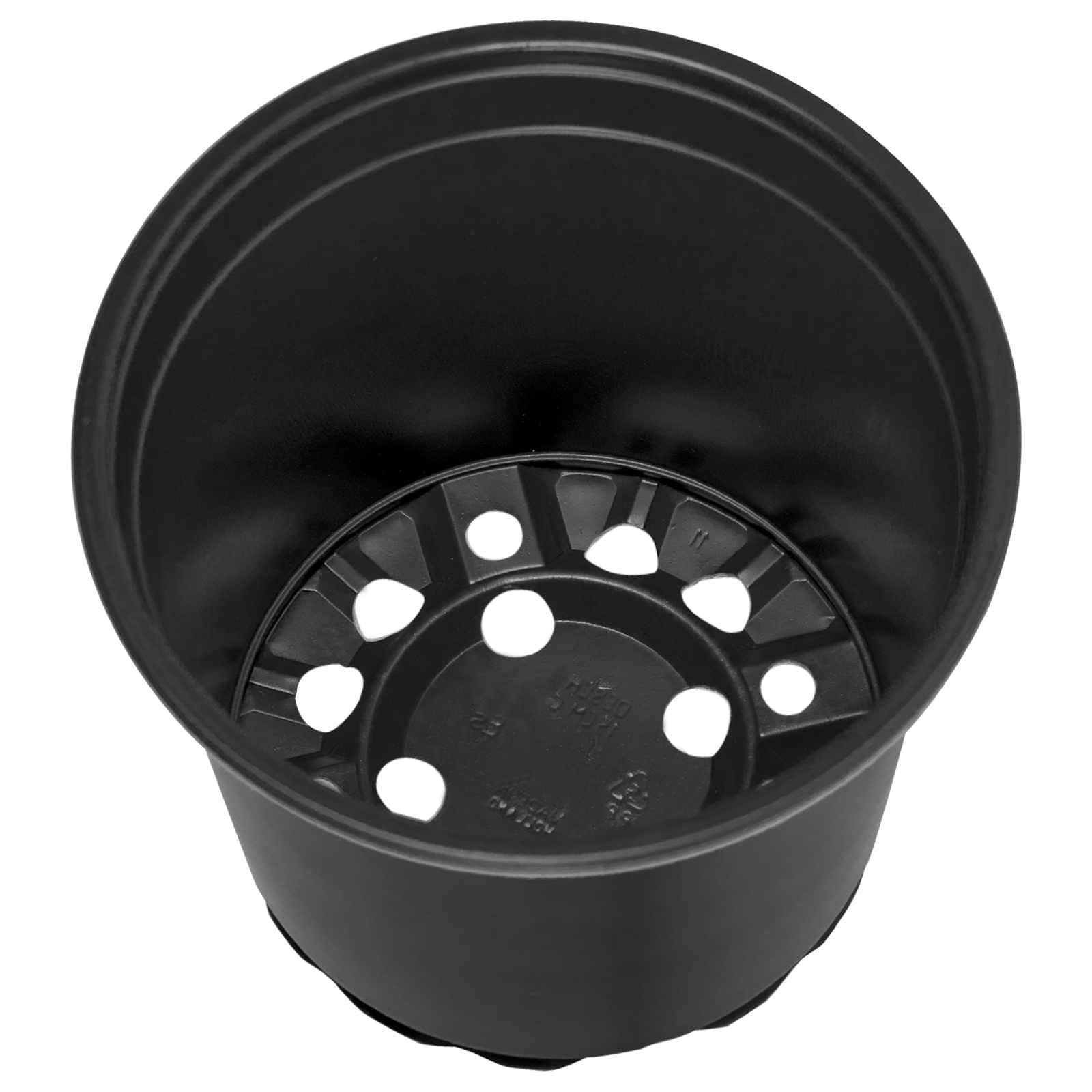 vidaXL Blumentopf 50 pcs Schwarz Ø 15 x 13 cm Kunststoff