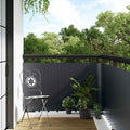 vidaXL Balkonsichtschutz Dunkelgrau 300 x 80 cm Poly-Rattan