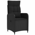 vidaXL Outdoortisch-Set 5 pcs Schwarz Poly-Rattan