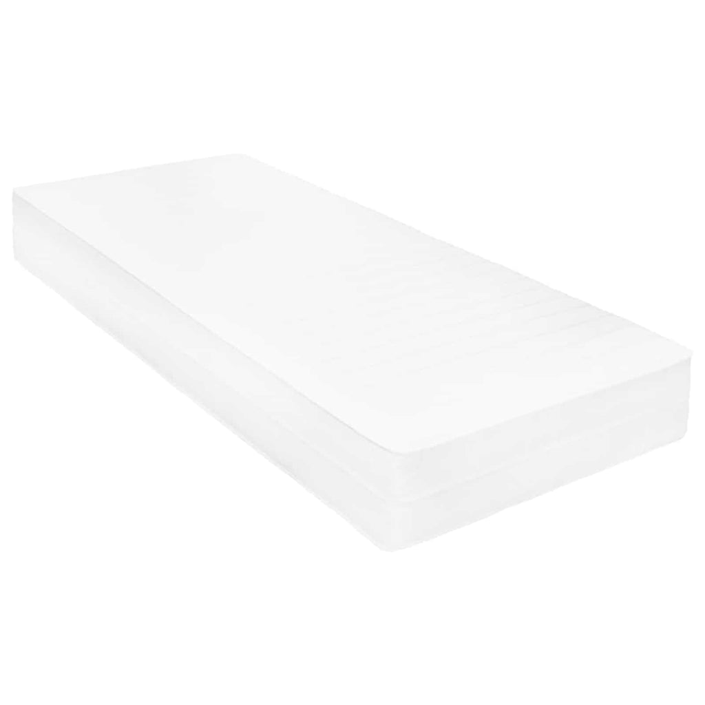 vidaXL Tag-Bett mit Matratze Wachsbraun und Weiß 90 x 200 cm