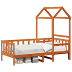 vidaXL Tagesbett Set 2 pcs Wachsbraun Massives Kiefernholz
